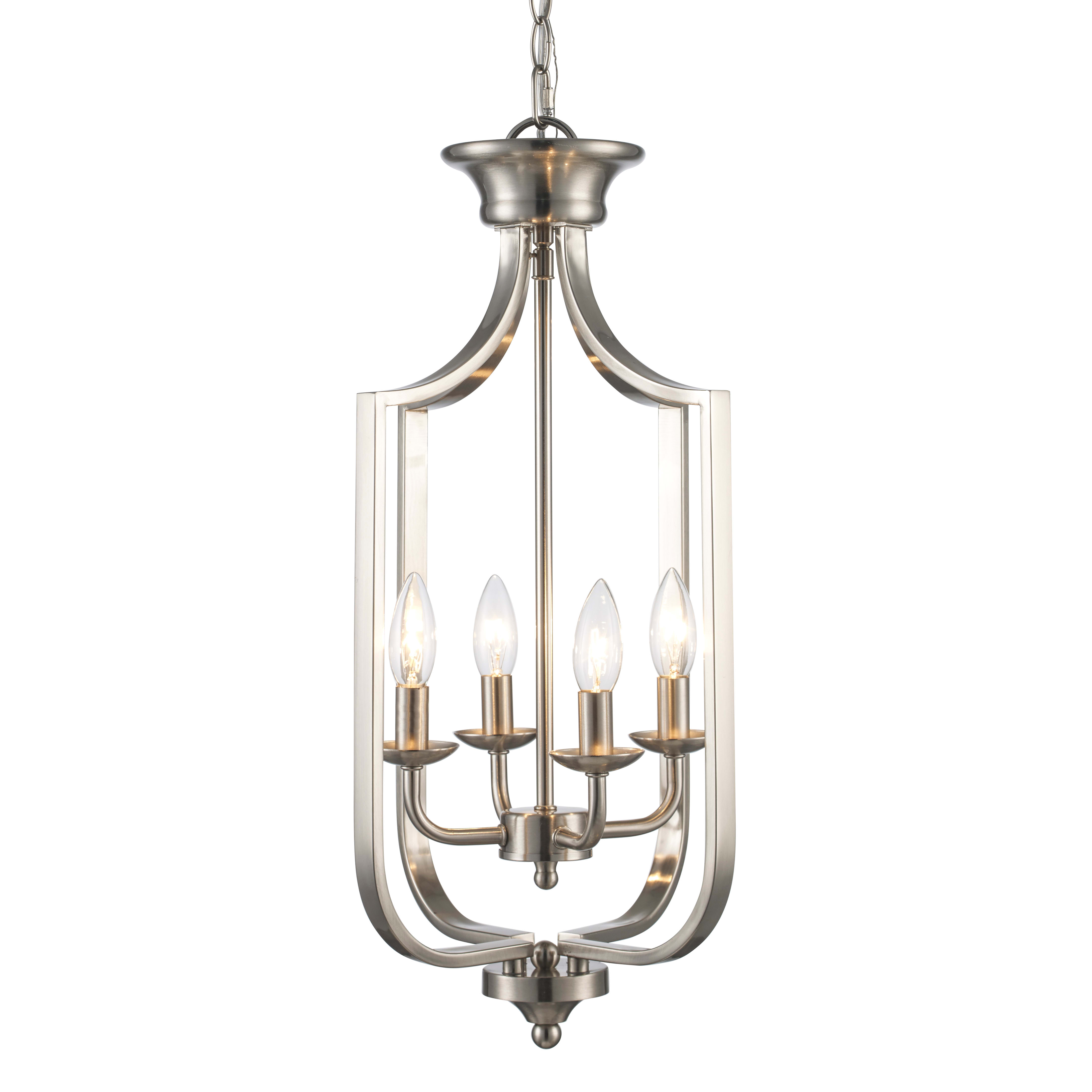 Trans Globe Lighting 11214 BN Brushed Nickel Hillcrest 4