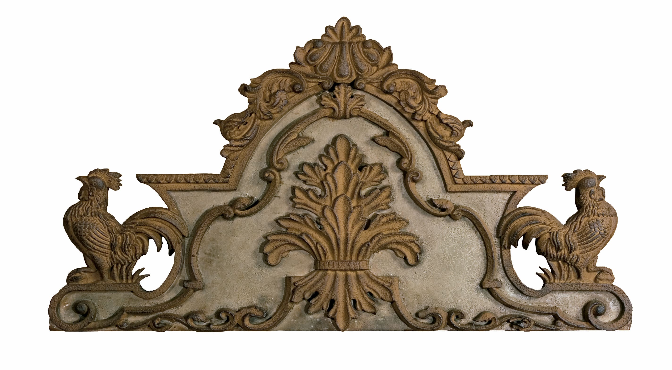 Uttermost 13429 Rusty Chestnut Brown And Sand Darby Ornate Wall Plaque With  Roosters - LightingDirect.com