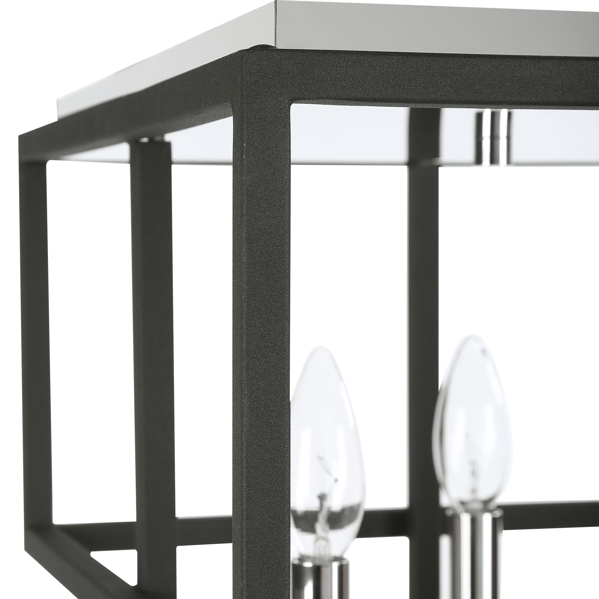 Uttermost 22281 Black / Polished Nickel Quadrangle 14