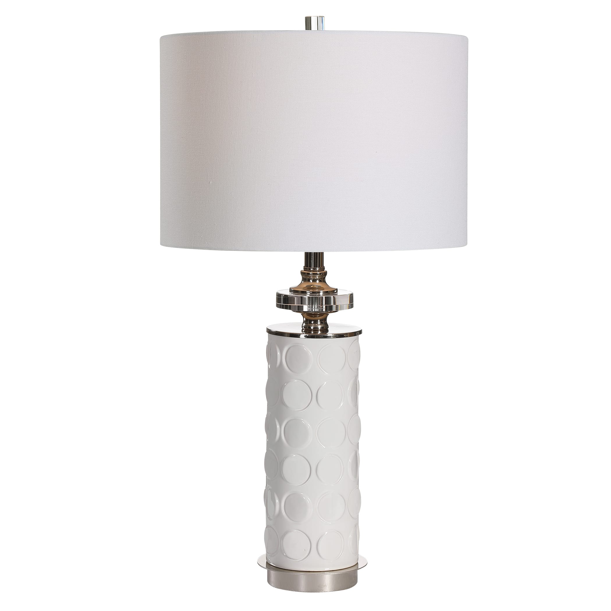 Andean Buffet Table Lamp w/ Ivory/Brown Stone Finish 30"H Uttermost 29093-1