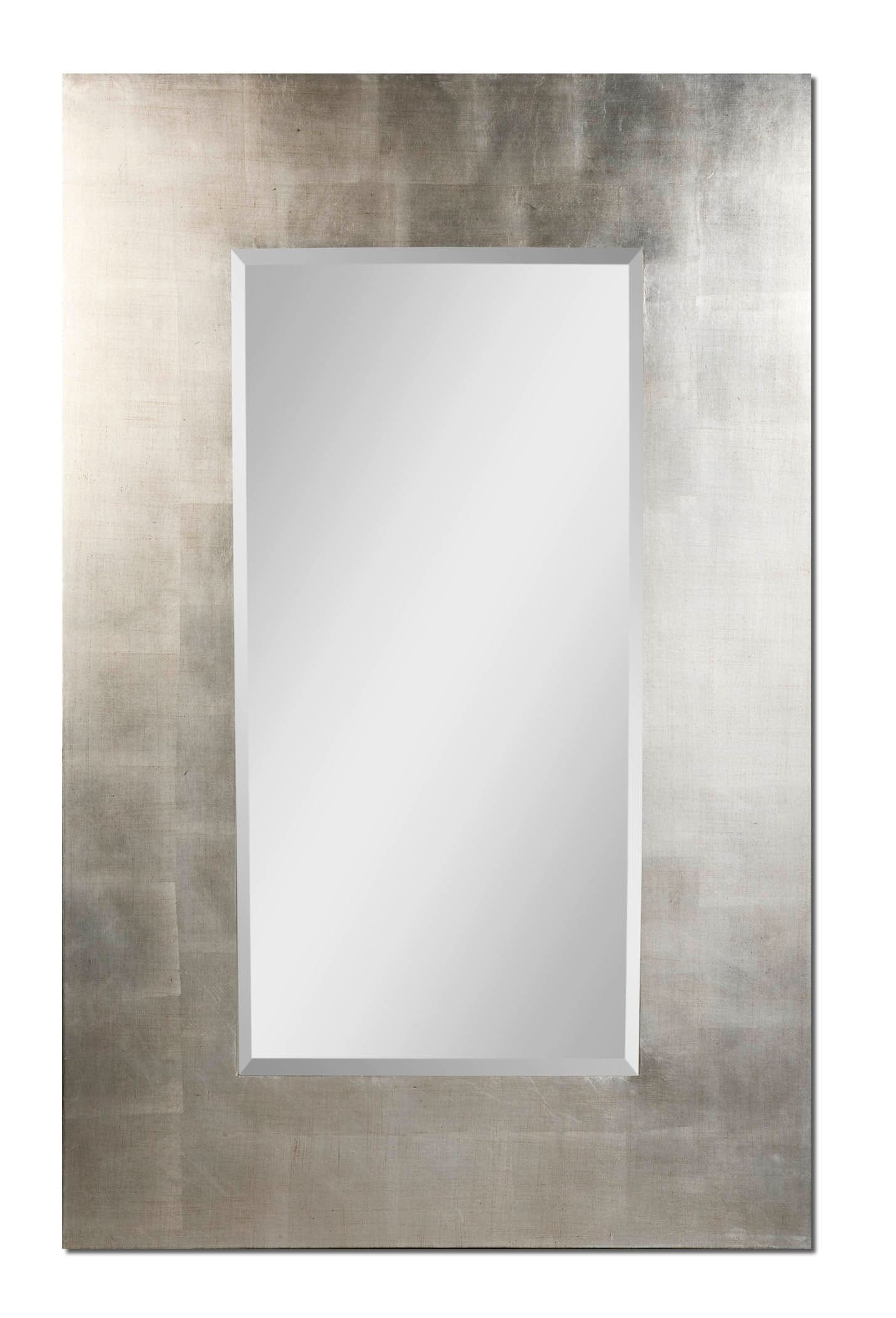 Uttermost 14456 Antique Silver Leaf Rembrandt Oversized Urban Modern Silver Wall Mirror Lightingdirect Com