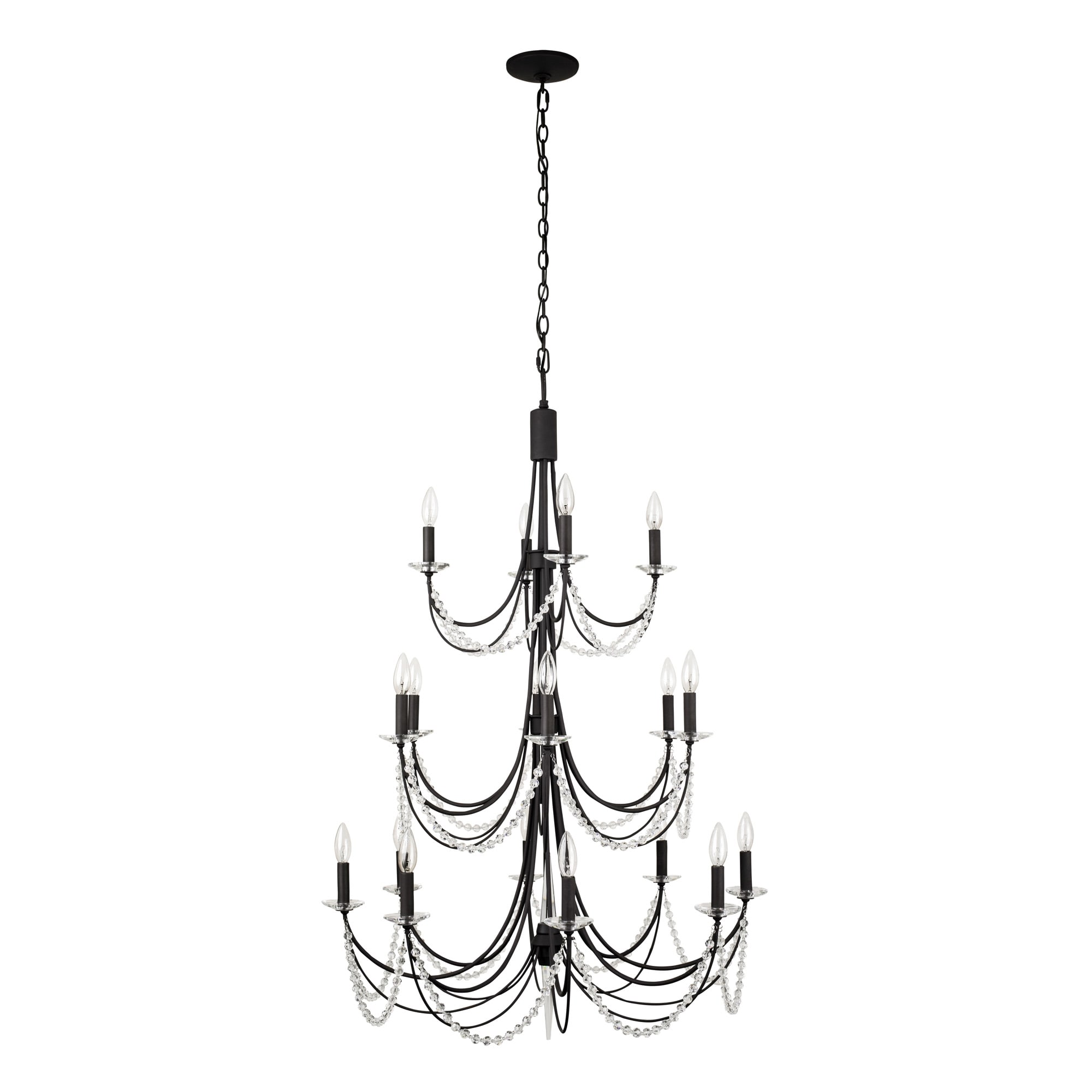 Varaluz 350C18CW Country White Brentwood 18 Light 32