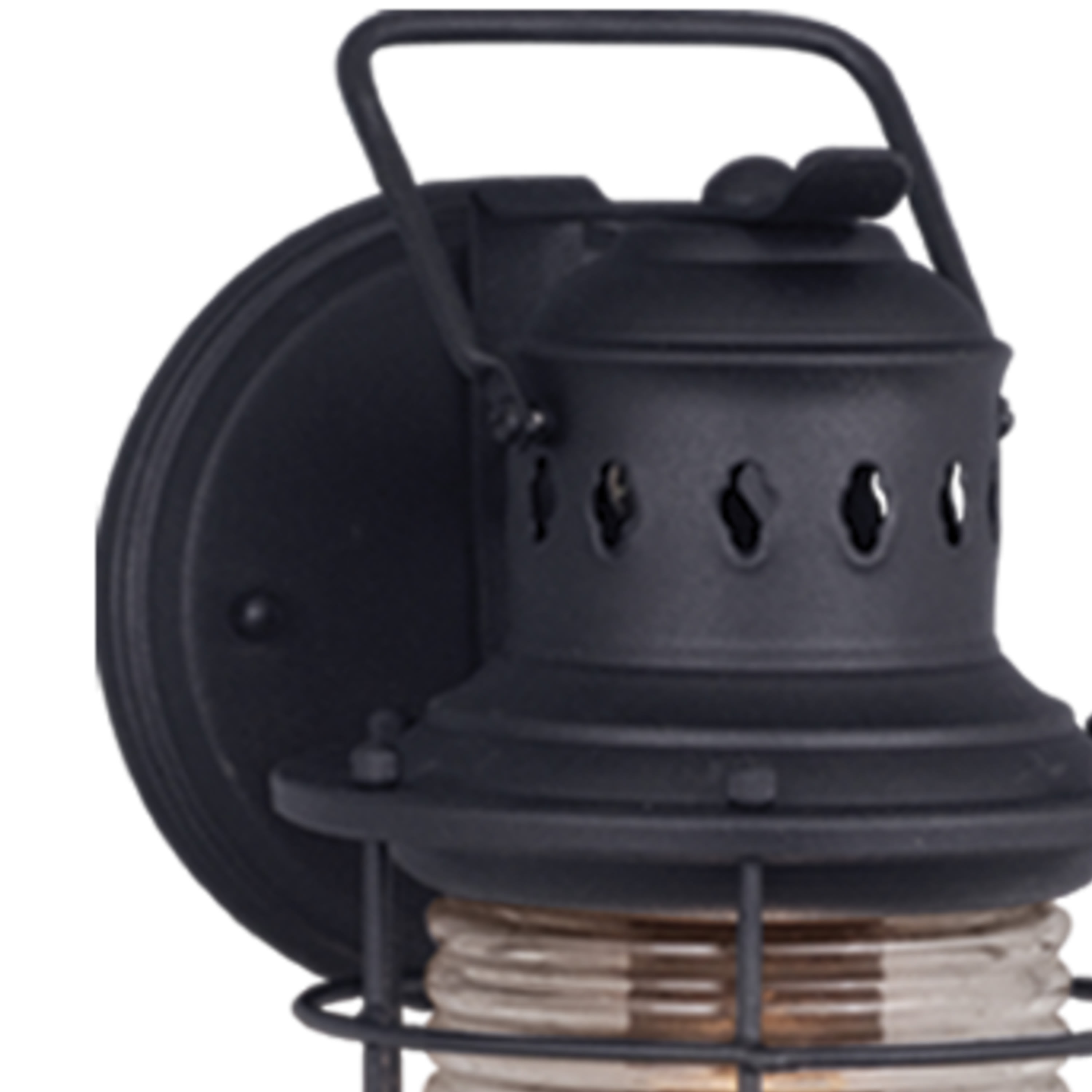 Hyannis 5W Outdoor Wall Light Sconce Nautical Textured Black Vaxcel OW37051TB 