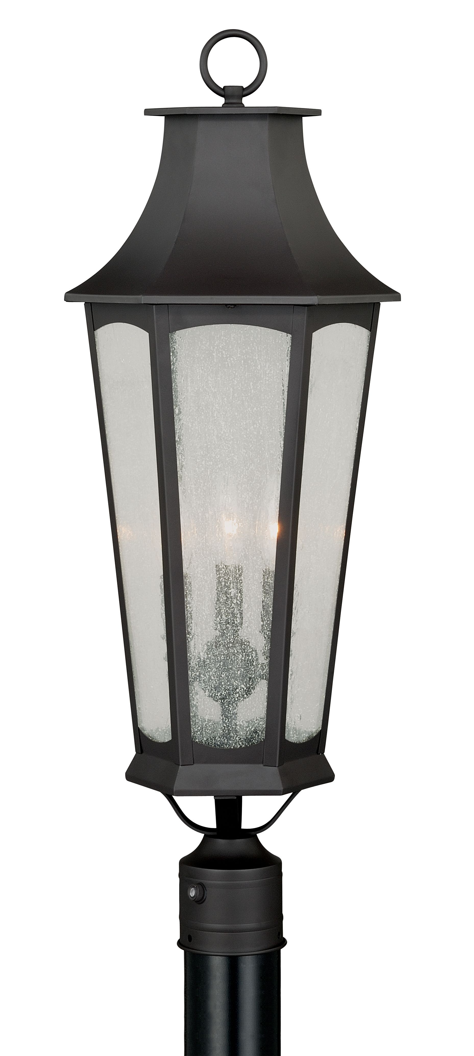 Vaxcel Lighting T0118 New Bronze Preston 3 Light Outdoor Post Not Included With Photocell Lightingdirect Com Preston 3 Light Outdoor Post, Outdoor Lamp Post Lights With Photocell
