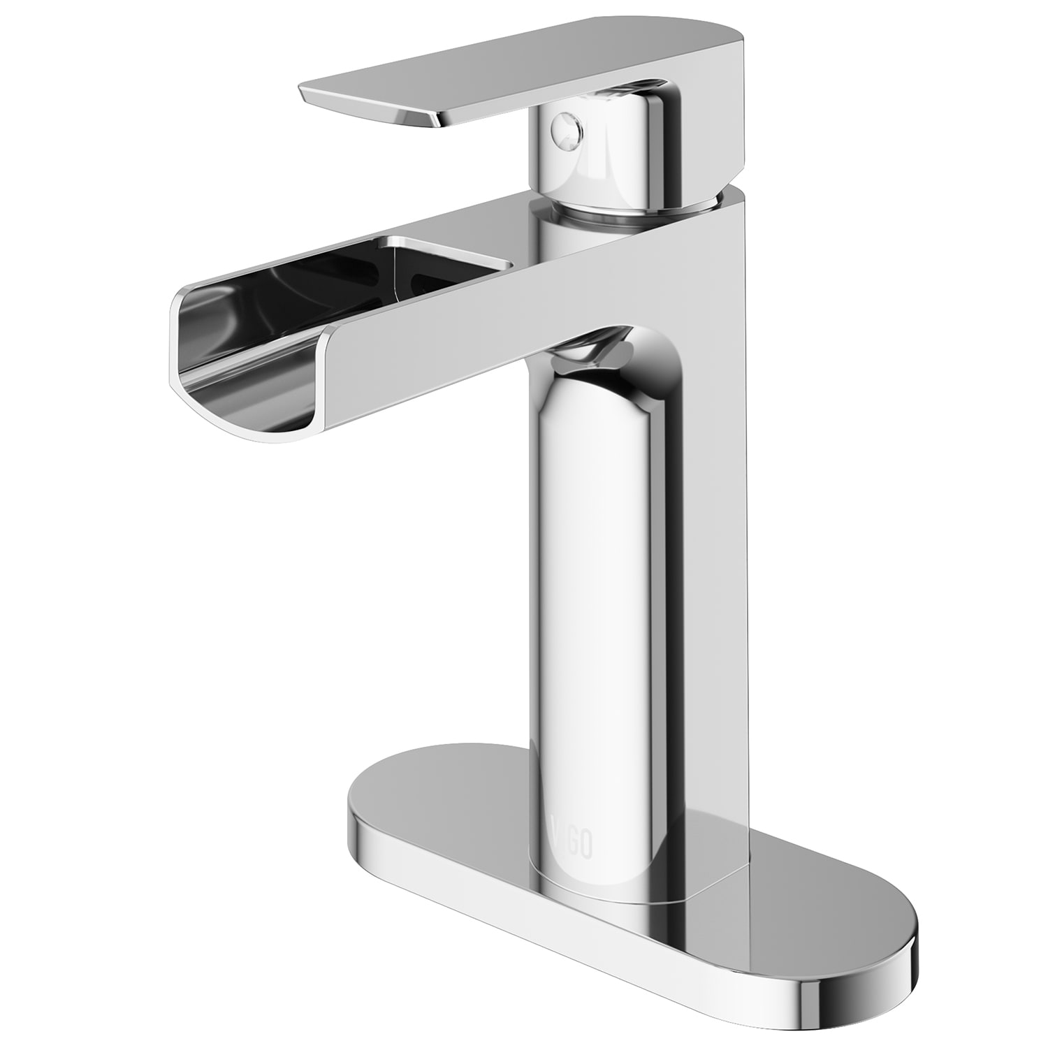 Vigo Vg01042chk1 Chrome Ileana 1 2 Gpm Single Hole Bathroom Faucet