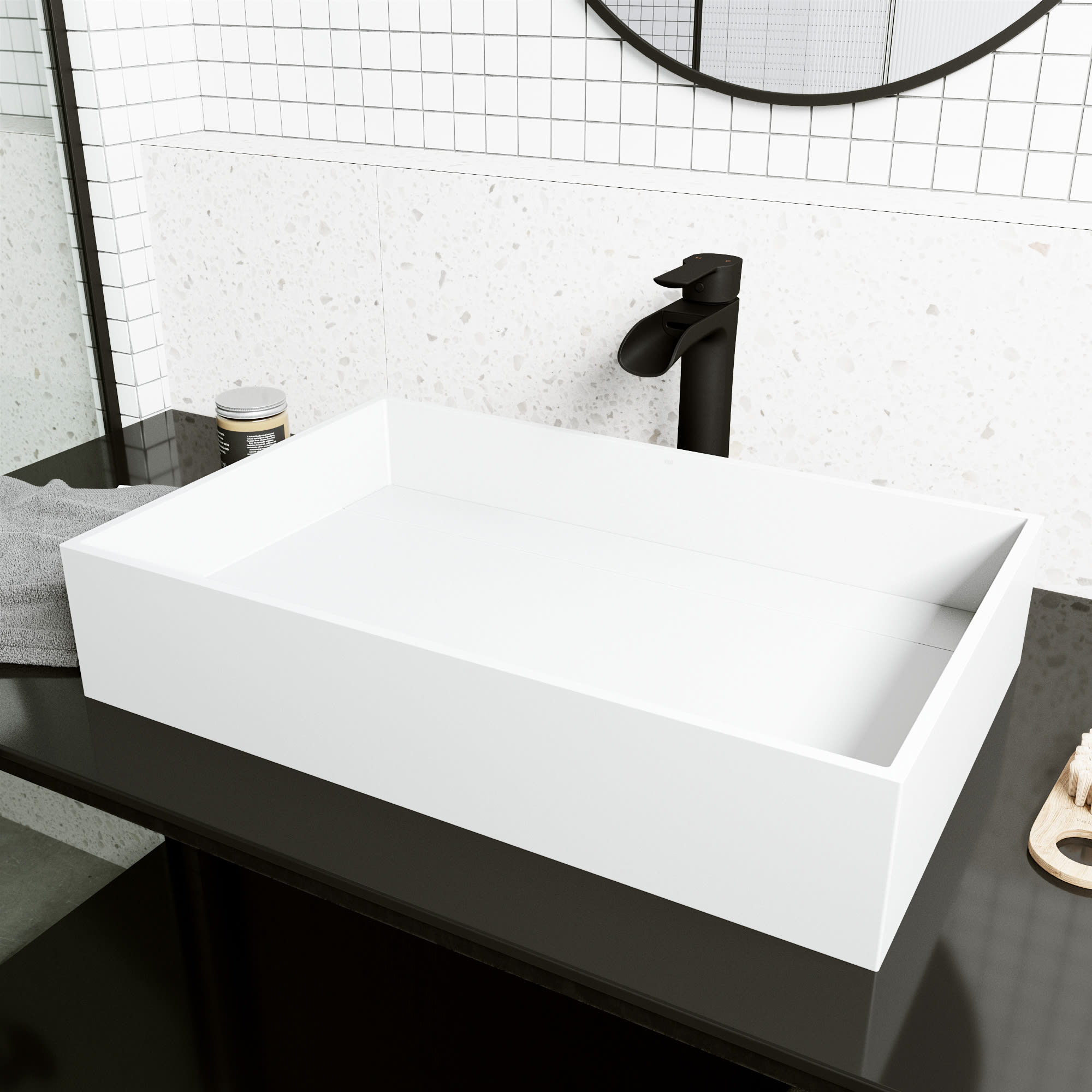 vigo matte stone vessel bathroom sink