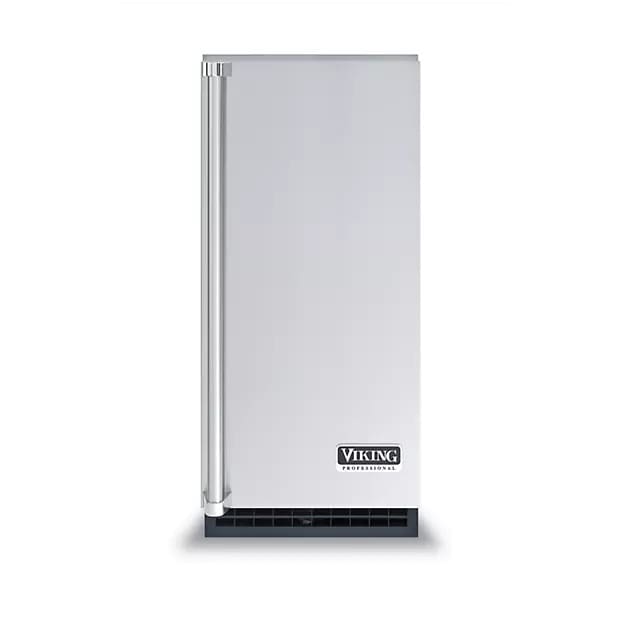 Viking FGNI515 15 Inch Panel Ready Ice Maker with 26 lbs. Storage Capacity,  80 lbs. Daily Production, Nugget Ice, Water Quality Sensor, LED Control  Panel and Outdoor Approved: Gravity Drain