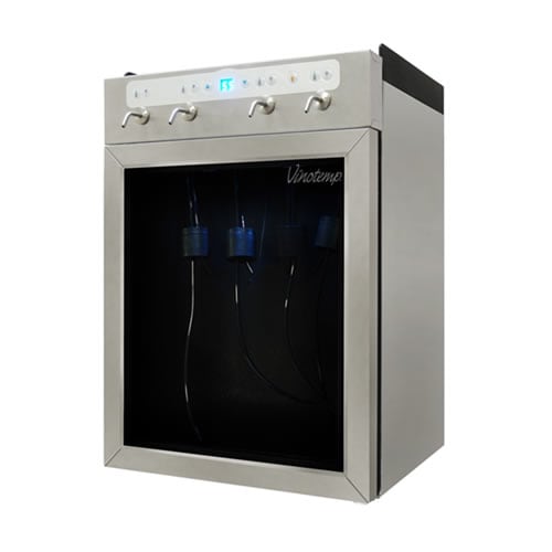 Vinotemp - 4 Bottle Wine Dispenser - Black