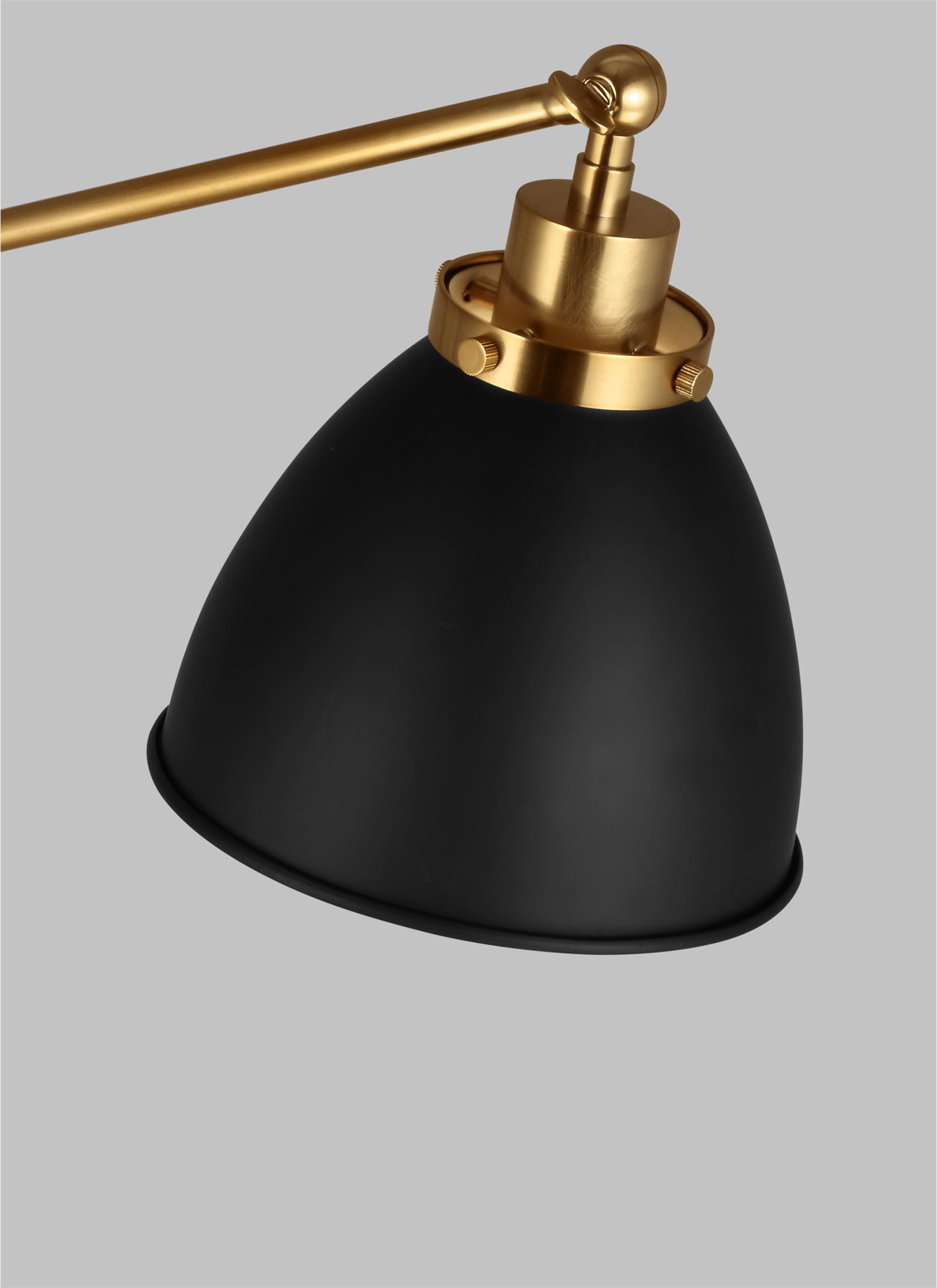 Visual Comfort CT1131MWTBBS1 Burnished Brass Wellfleet 46 Tall LED Accent  Floor Lamp 