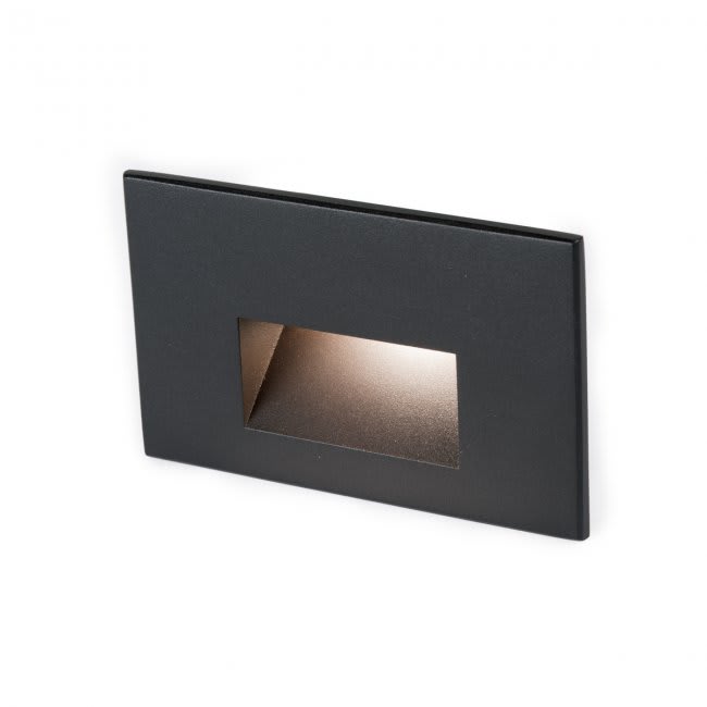 WAC Lighting 4071-30BK WAC Landscape LED Low Voltage Diffused Step and Wall Light 3000K in Black, 