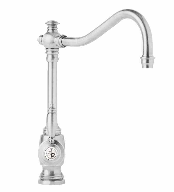 Waterstone 4200-SC Satin Chrome Annapolis 1.75 GPM Single Hole Kitchen  Faucet with Lever Handle