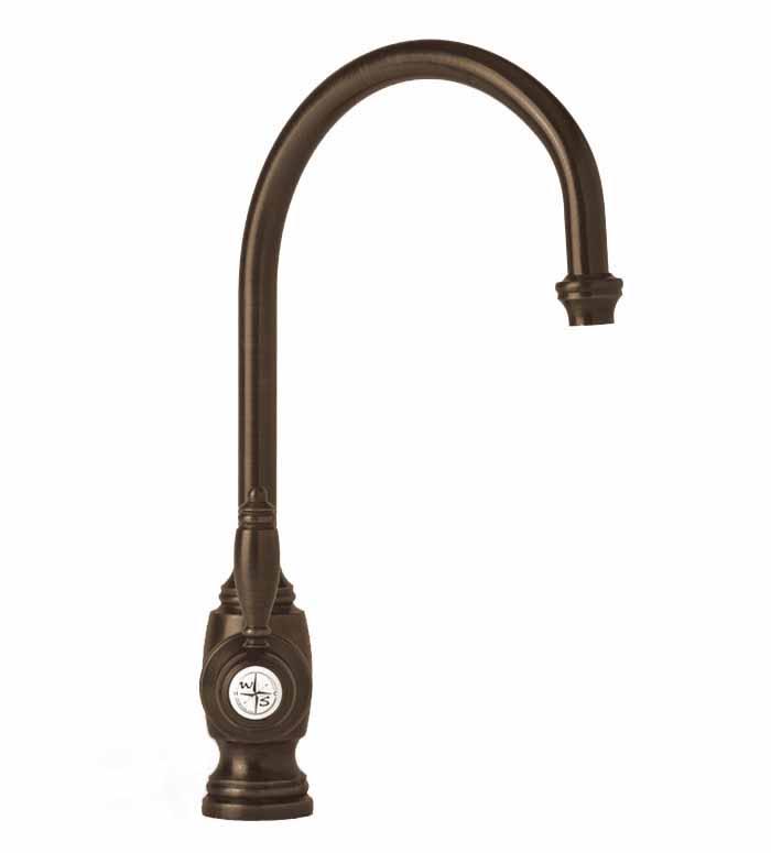 Waterstone 4300-ORB Black Oil Rubbed Bronze Hampton 1.75 GPM Single Hole  Kitchen Faucet with Lever Handle