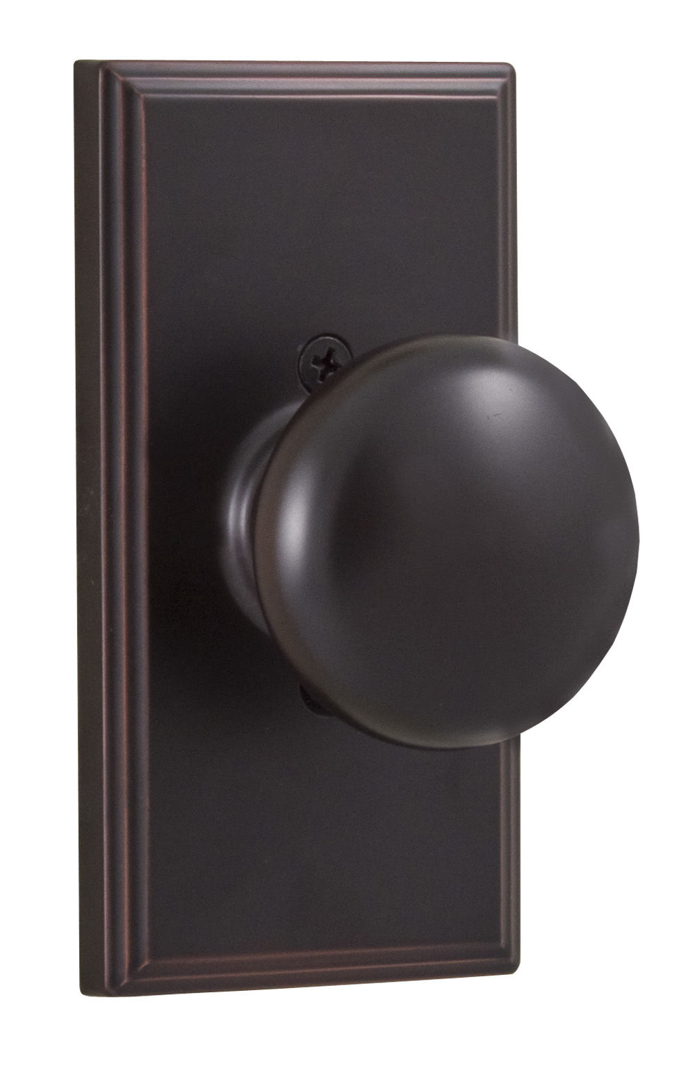 Weslock 03705I1--0020 Oil Rubbed Bronze Impresa Single Dummy Door Knob with  Woodward Rose from the Elegance Collection