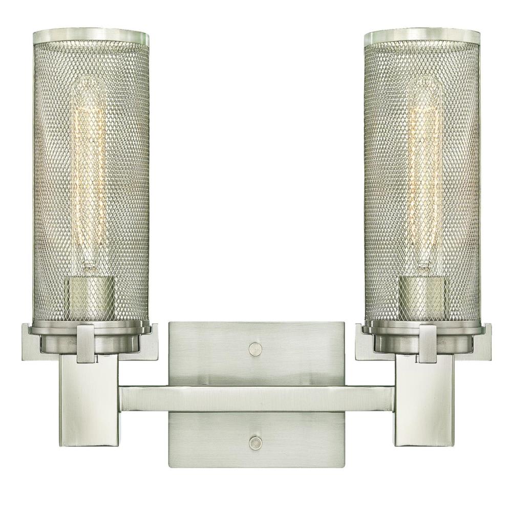 Westinghouse 6330400 Brushed Nickel Adler 2 Light 14-1/8