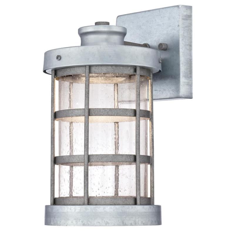 Tall Led Outdoor Wall Sconce, Galvanized Exterior Light Fixtures