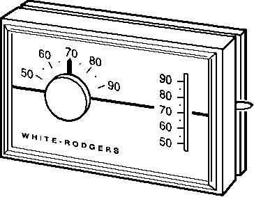 White-Rodgers 1F30-910 na Horizontal Mechanical Heat Only Thermostat with  Mercury Cell Switch - VentingDirect.com