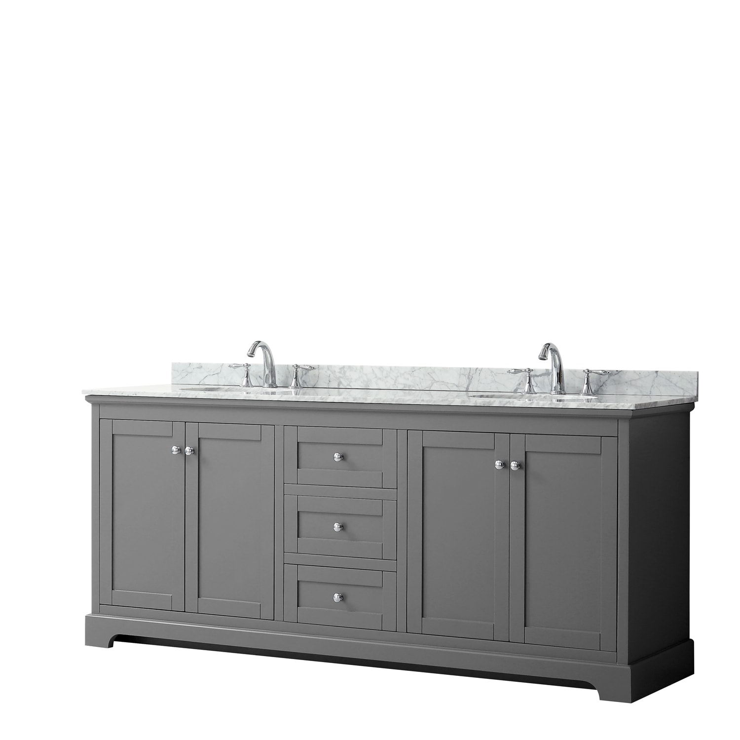 Wyndham Collection Wcv232380dkgcmunomxx Dark Gray Avery 80 Free