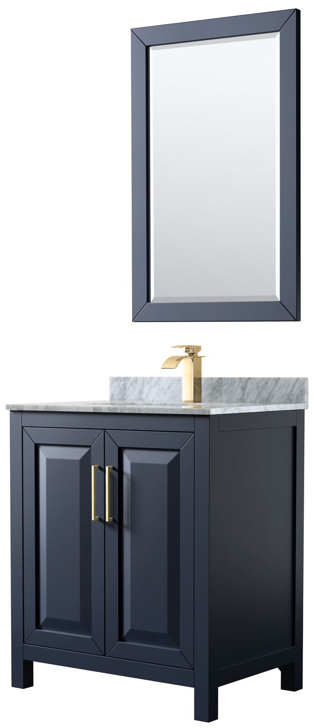 Daria 30 Vanity - Dark Blue  Beautiful bathroom furniture for every home  - Wyndham Collection