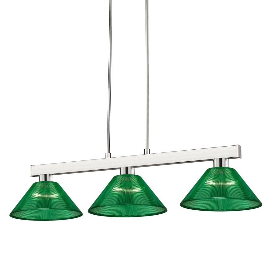 年末のプロモーション大特価！ Z-Lite 152BN-ARG Brushed Nickel Cobalt 3 Light 46 バッグ