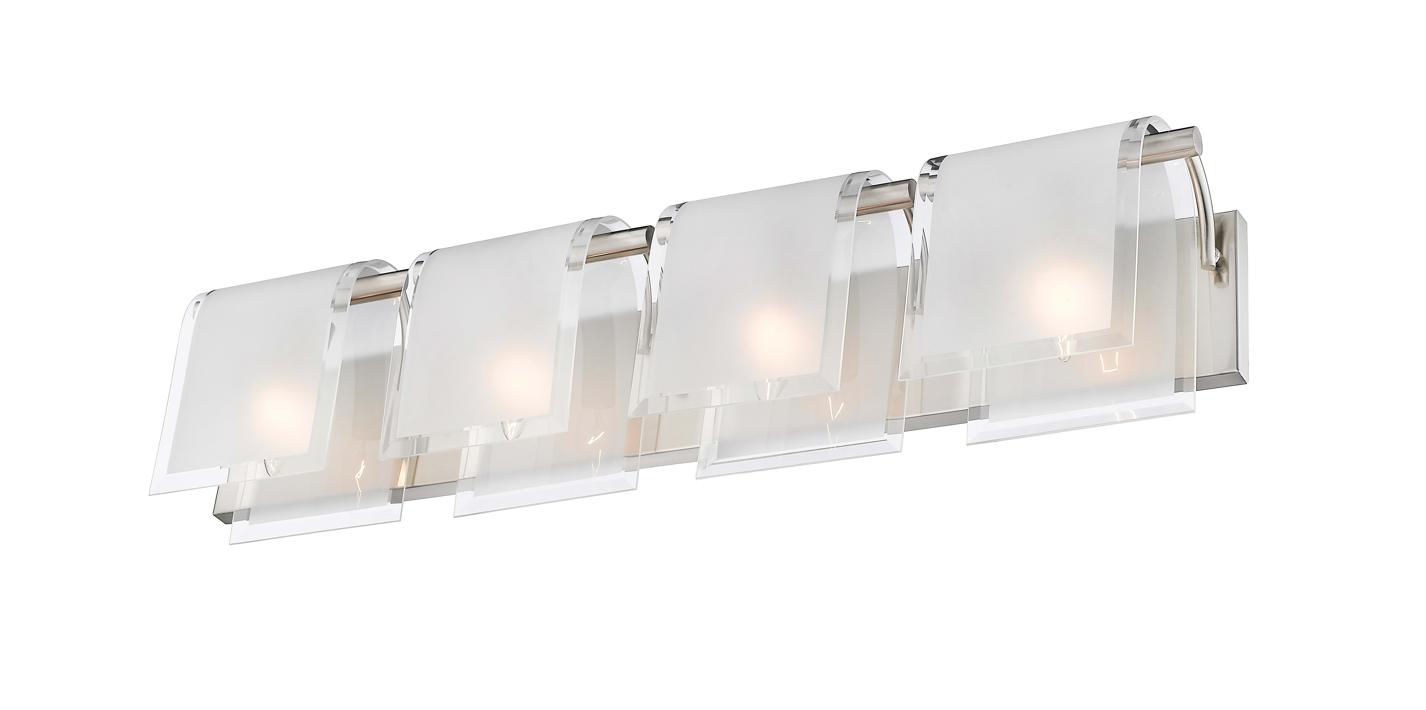 Z-Lite 169-4V-BN Brushed Nickel Zephyr 4 Light Vanity Light