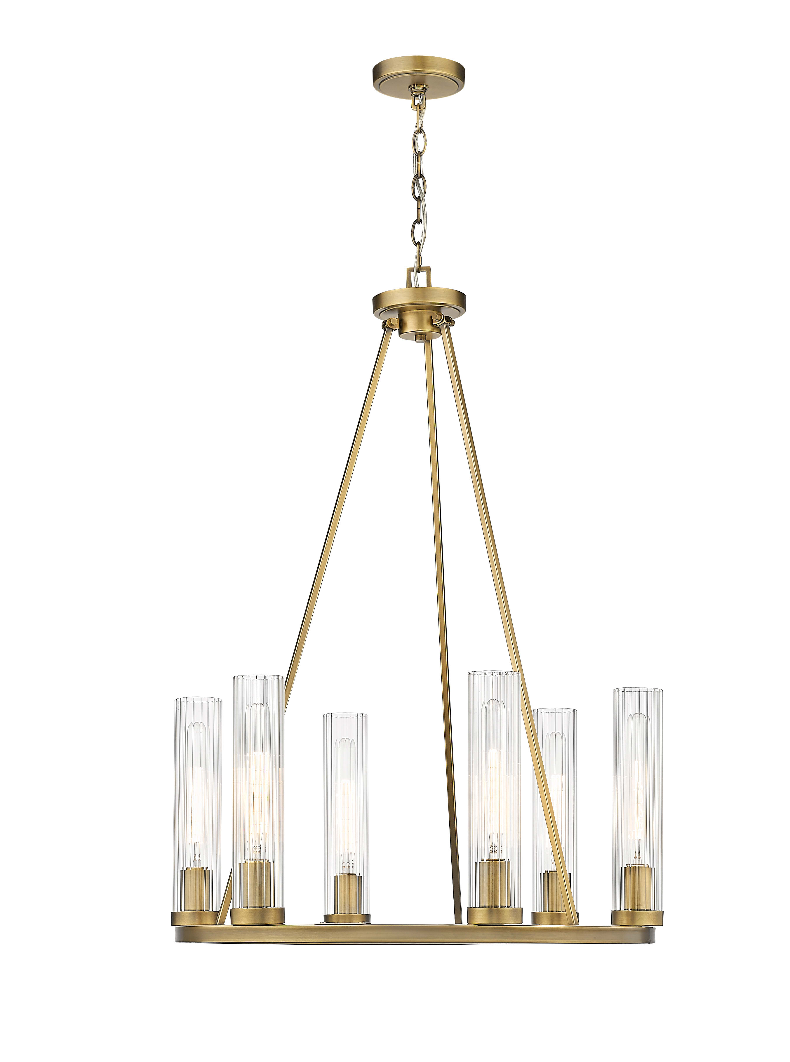 Z-Lite 3031-6PN Polished Nickel Beau 6 Light 26