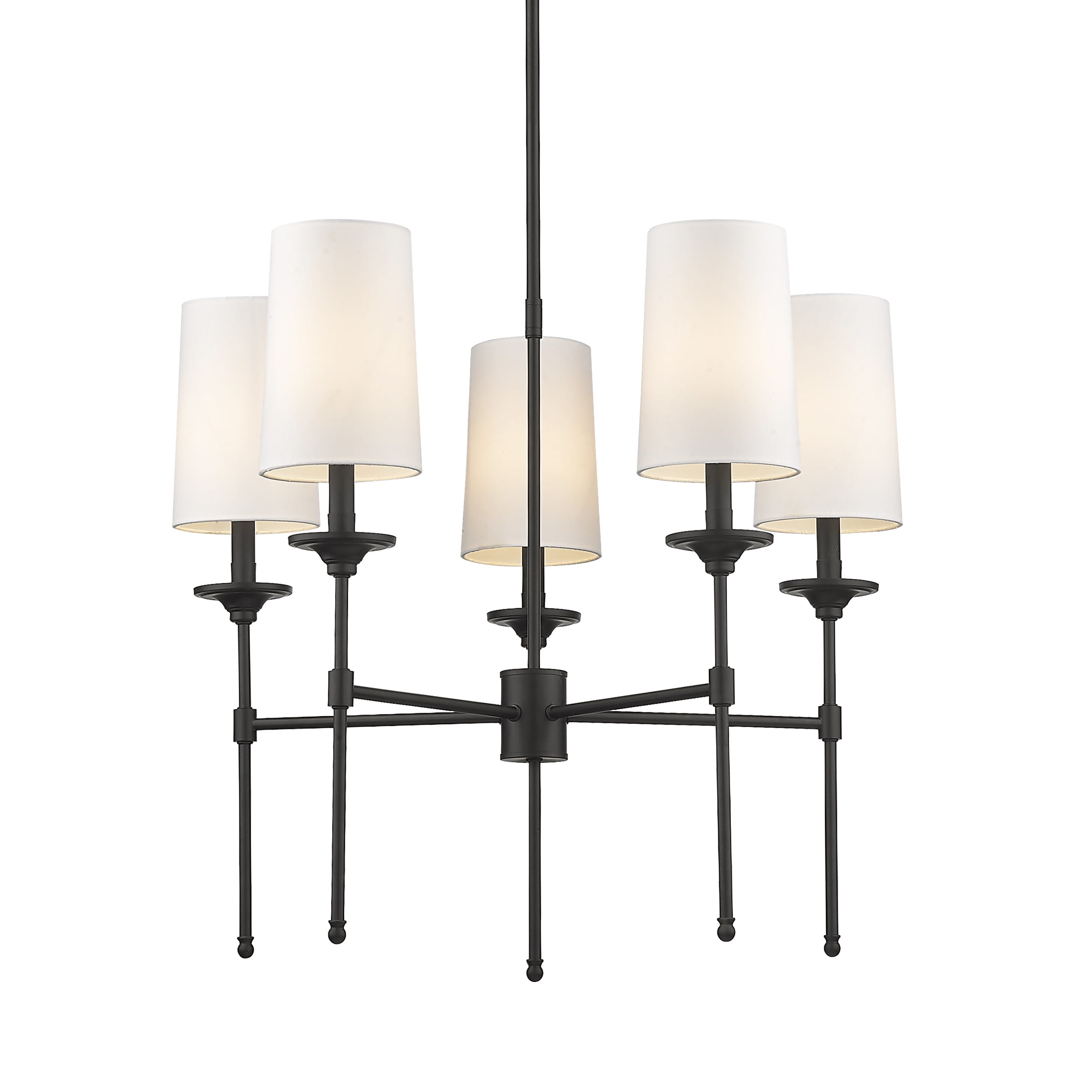 2ree will ✮ Z-Lite 3033-5MB Matte Black Emily 5 Light 28
