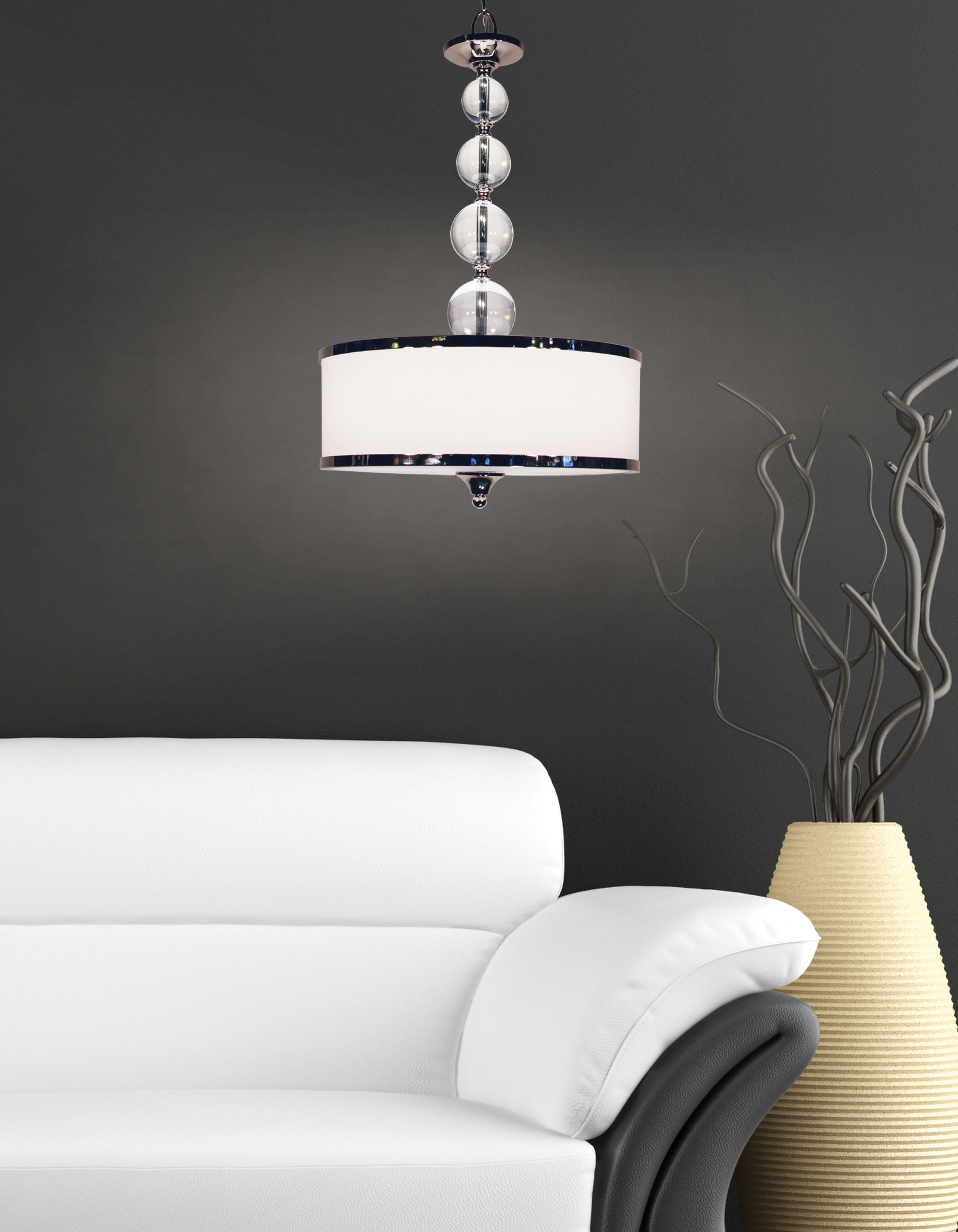Z-Lite 308MP-BN Brushed Nickel Cosmopolitan 1 Light Mini Pendant with White  Shade - LightingDirect.com