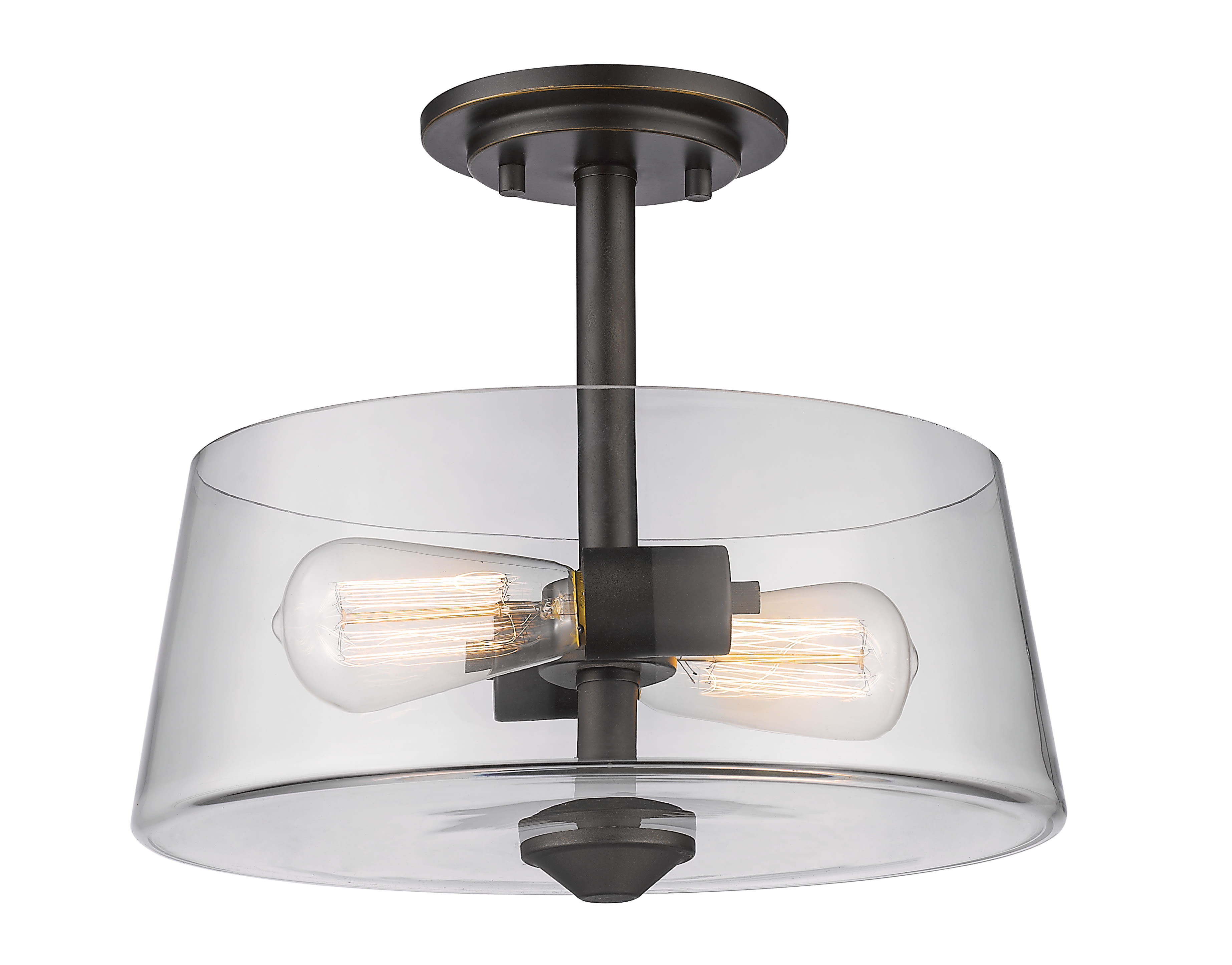 Z-Lite 428SF2-BN Brushed Nickel Annora 2 Light 12