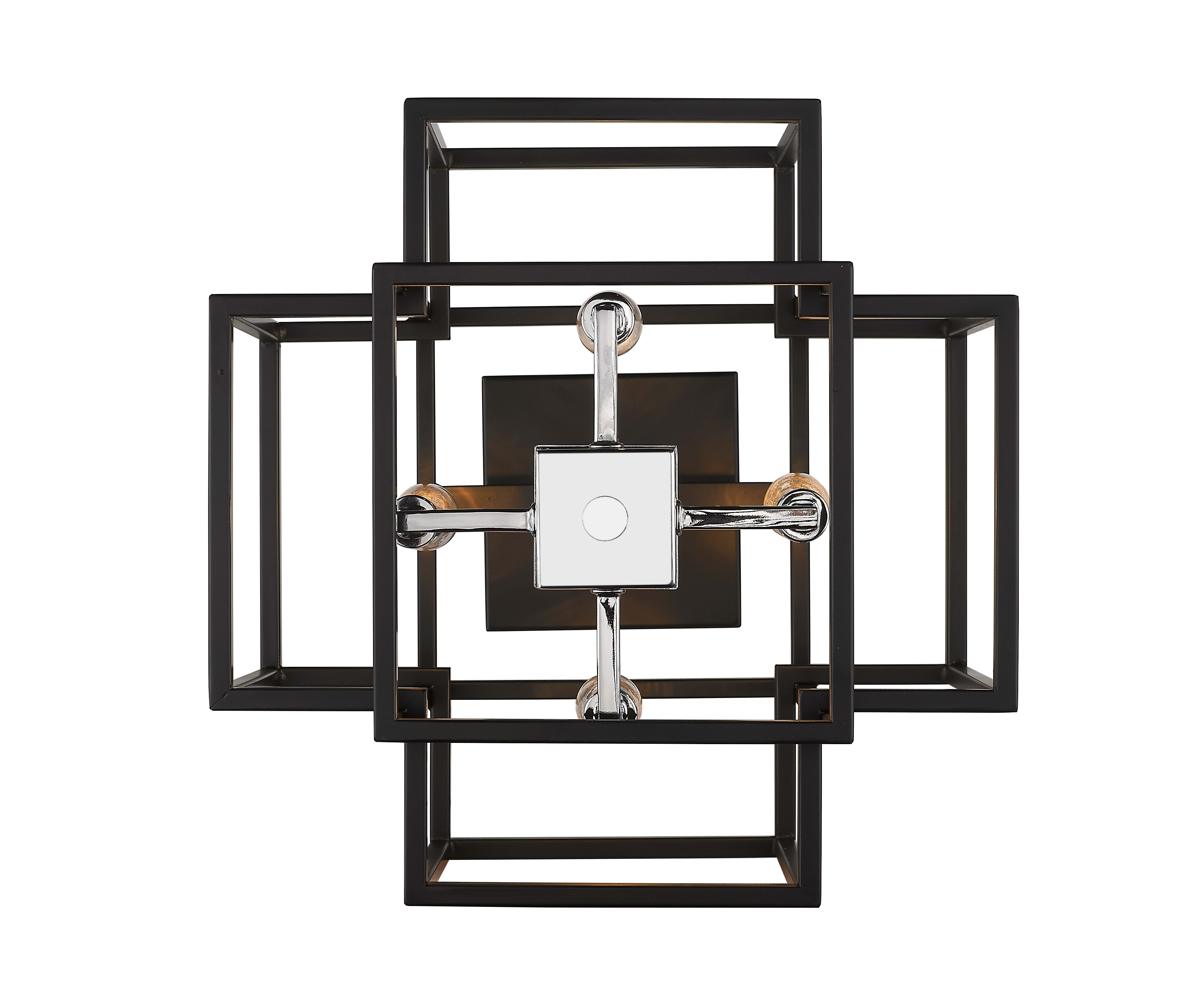 INTERNATIONAL BUSINESS 第14版 Z-Lite 454SF-BK-BN Black / Brushed Nickel Titania 4 Light 14