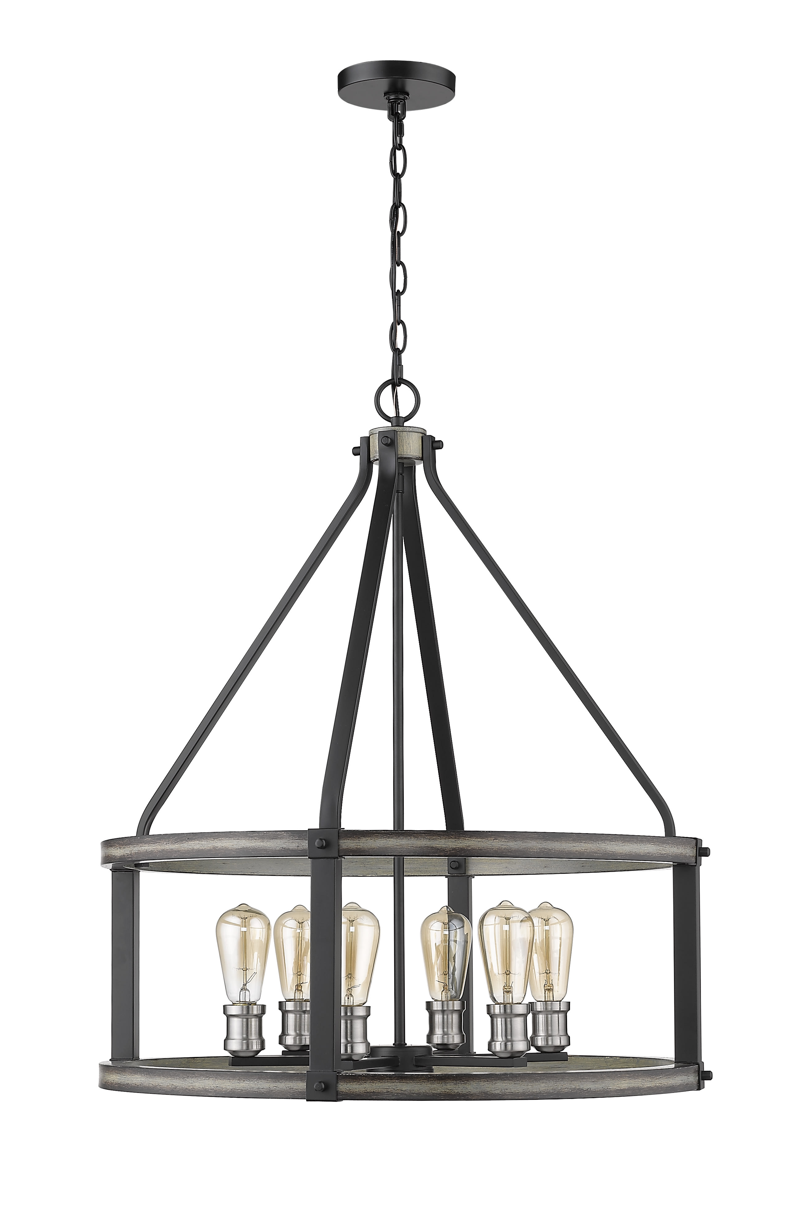 Z-Lite 472-6D-RM Rustic Mahogany Kirkland 6 Light 25 Z-Lite 472-6D-RM Rustic Mahogany Kirkland 6 Light 25