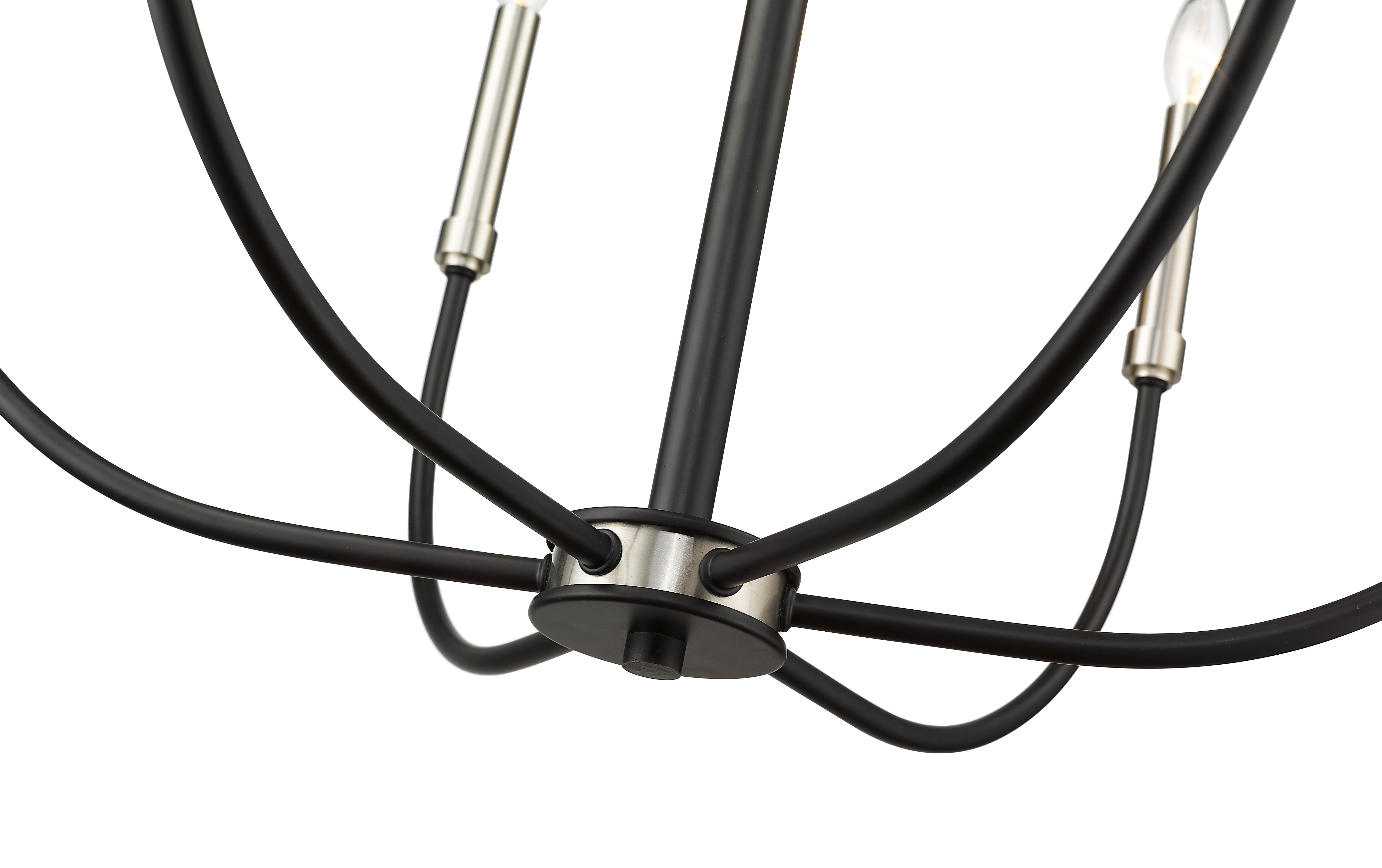 Various – Libera Nos Z-Lite 479-6MB-OBR Matte Black / Olde Brass Haylie 6 Light