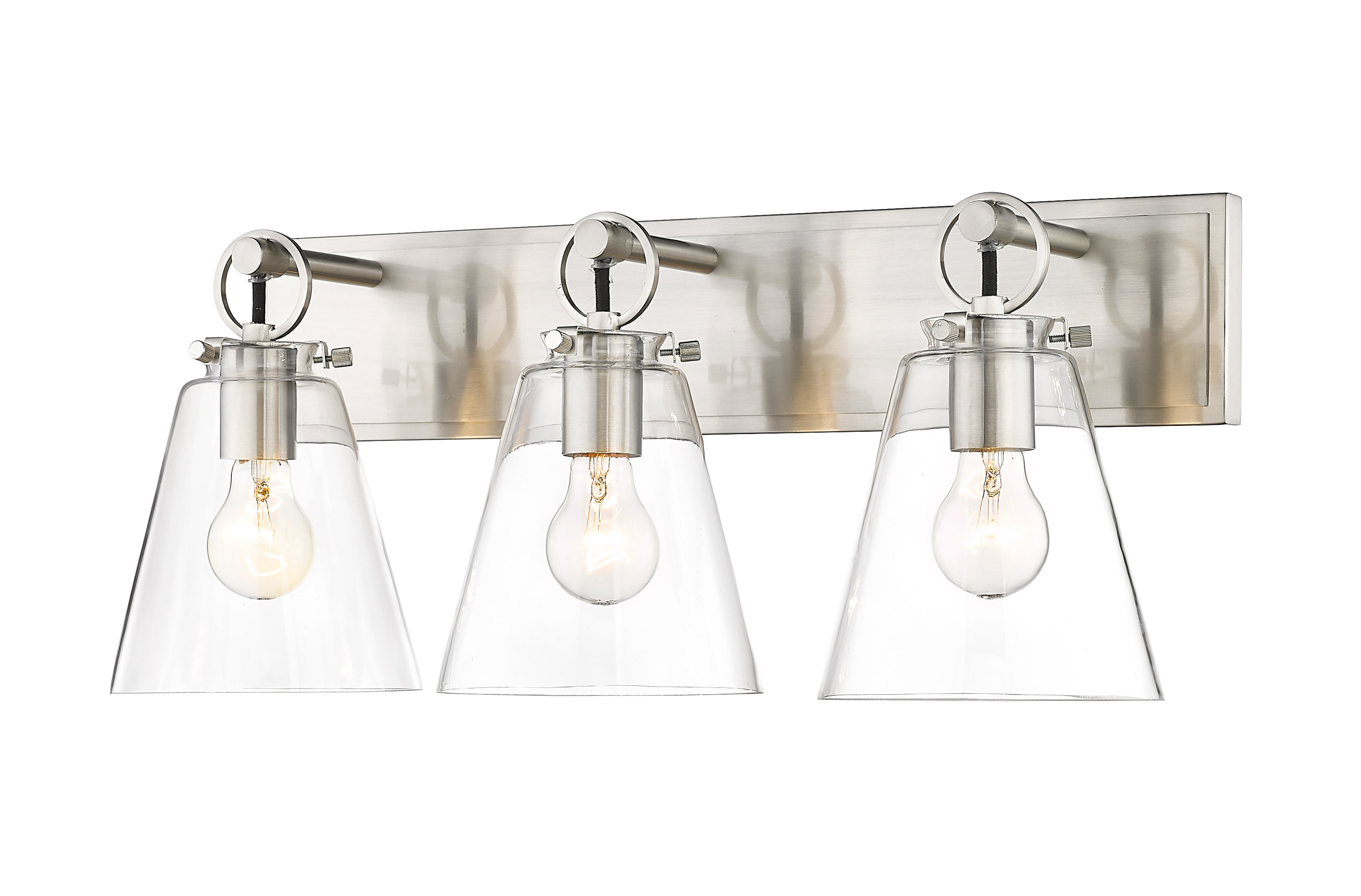 送料無料商品の通販 Z-Lite 483-3V-BN Brushed Nickel Harper 3 Light 23 ピアス