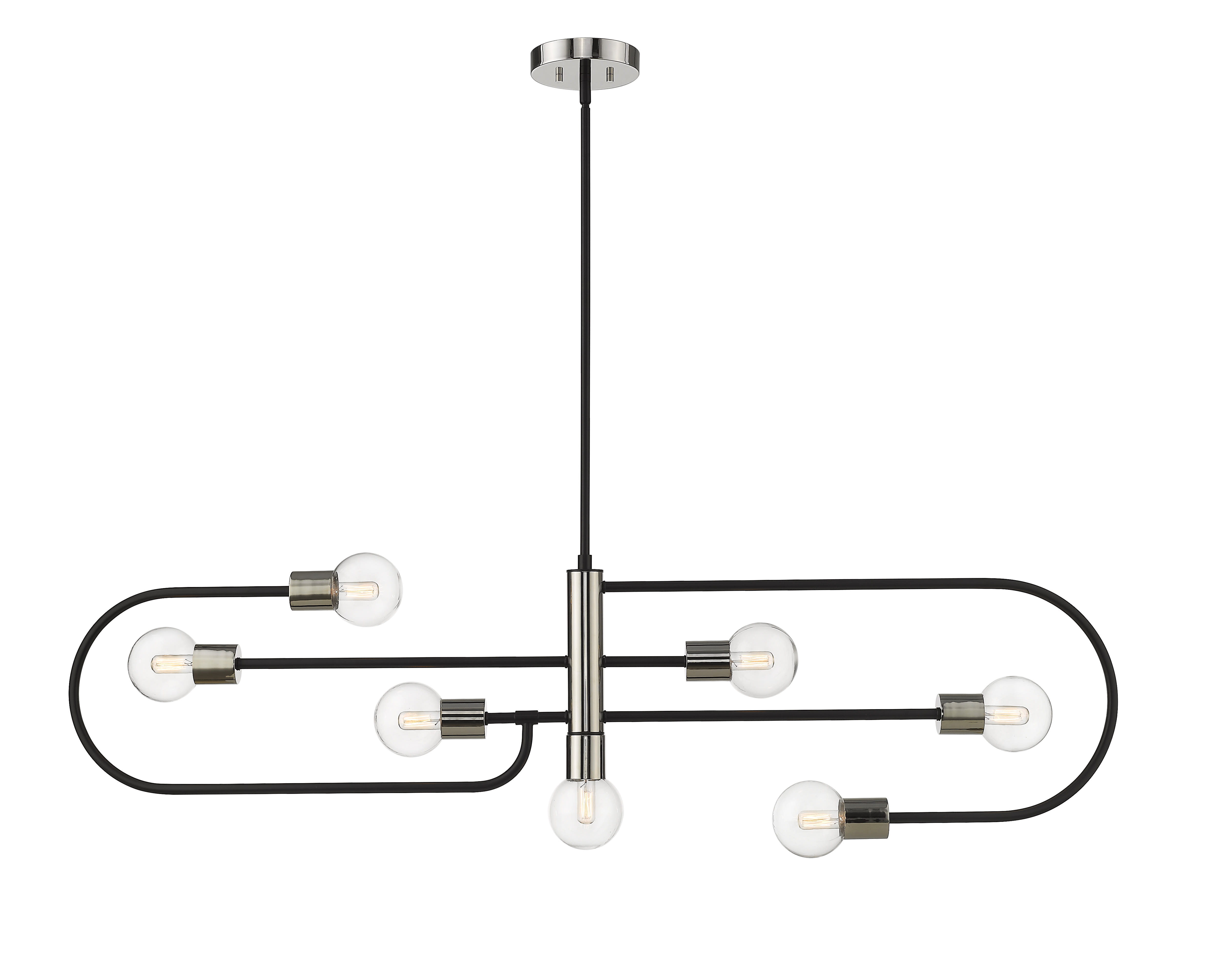 Z-Lite 621-7L-MB-PN Matte Black / Polished Nickel Neutra 7