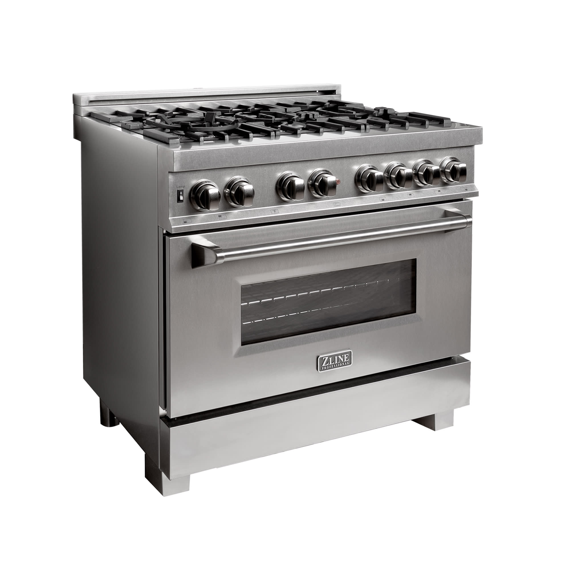 ZLINE 36 Dual Fuel Range 6 GAS Burner/4.6 Cu. Electric Oven Stainless Steel (RA36)