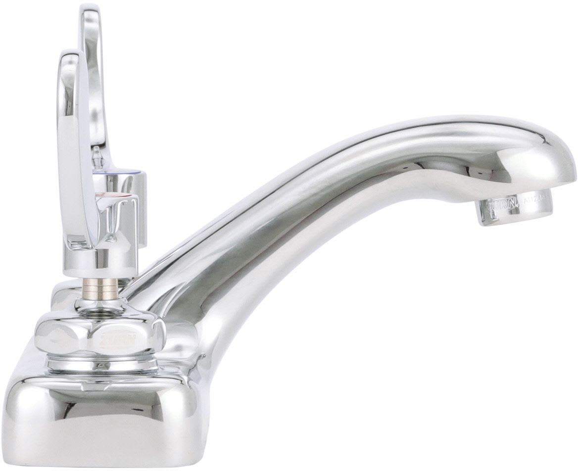 Chrome Zurn Z81104-XL 2 Wrist Blade Handles Bathroom Faucet 4" Centerset 