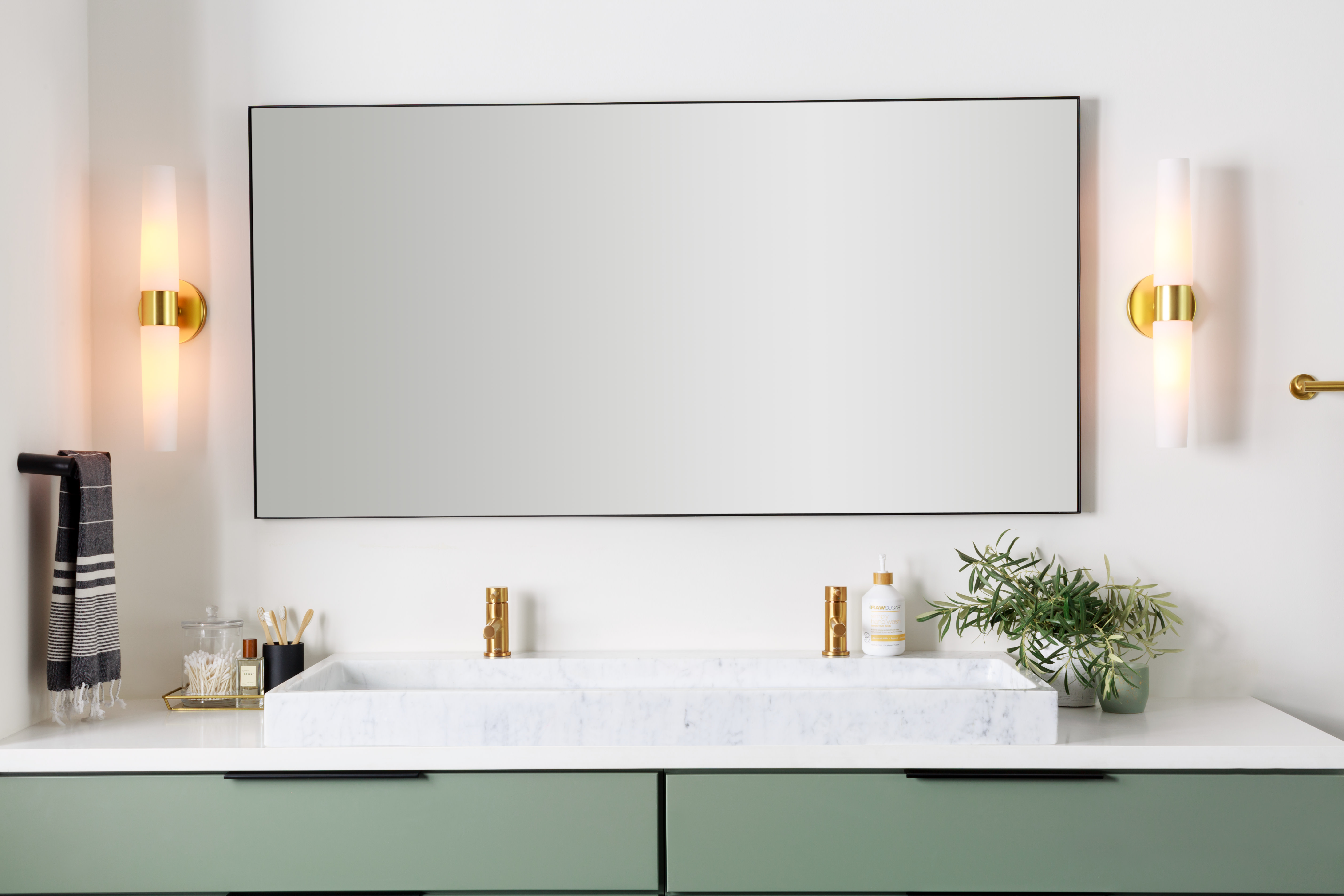 Photos - Bathroom Mirror REN Wil MT2098 Trilo 30" W x 60" H Rectangular Framed Frameless  Black Home Decor Mirrors  