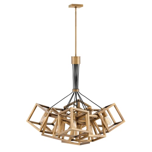 Fredrick Ramond Fr42445 Brushed Bronze Ensemble 9 Light 36 W Fredrick Ramond Fr42445 Ensemble 9 Light 36 Wide Abstract Chandelier