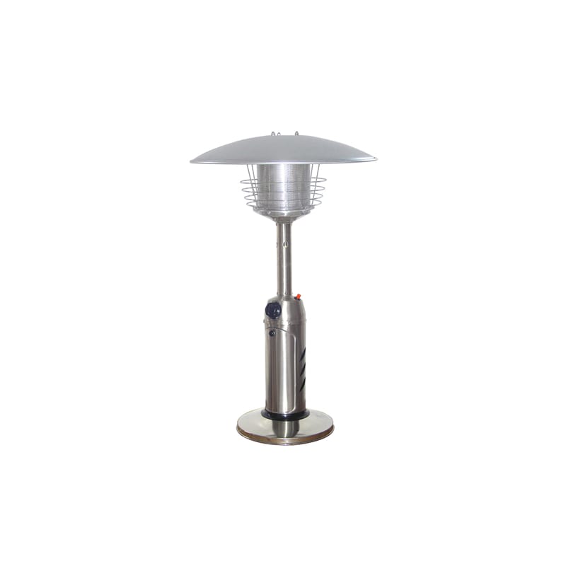 AZ Patio Heaters HLDS032 38 Inch Tall 11000 BTU Tabletop Liquid Propane Heater Stainless Steel Outdoor Living Heaters Free Standing