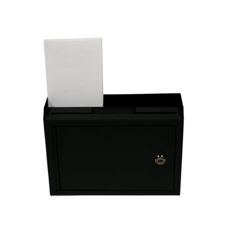 AdirOffice Black Steel All Purpose Drop Box Donation Suggestion Box (2)