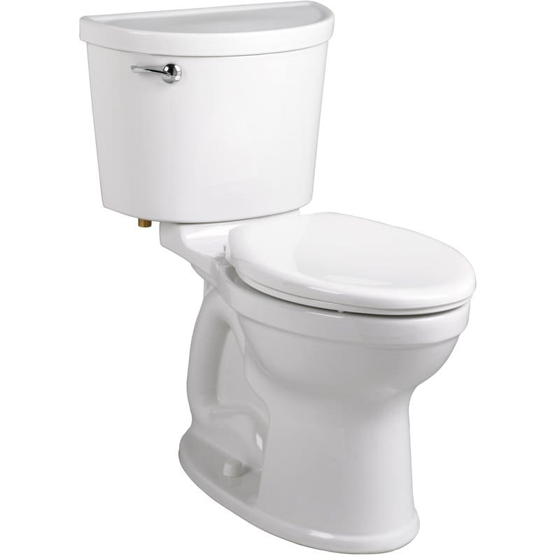 American Standard 211A.A105.020 Champion Pro Elongated Two-Piece Toilet with EverClean Surface PowerWash Rim and Right Height Bowl - Right-Mounted Tank