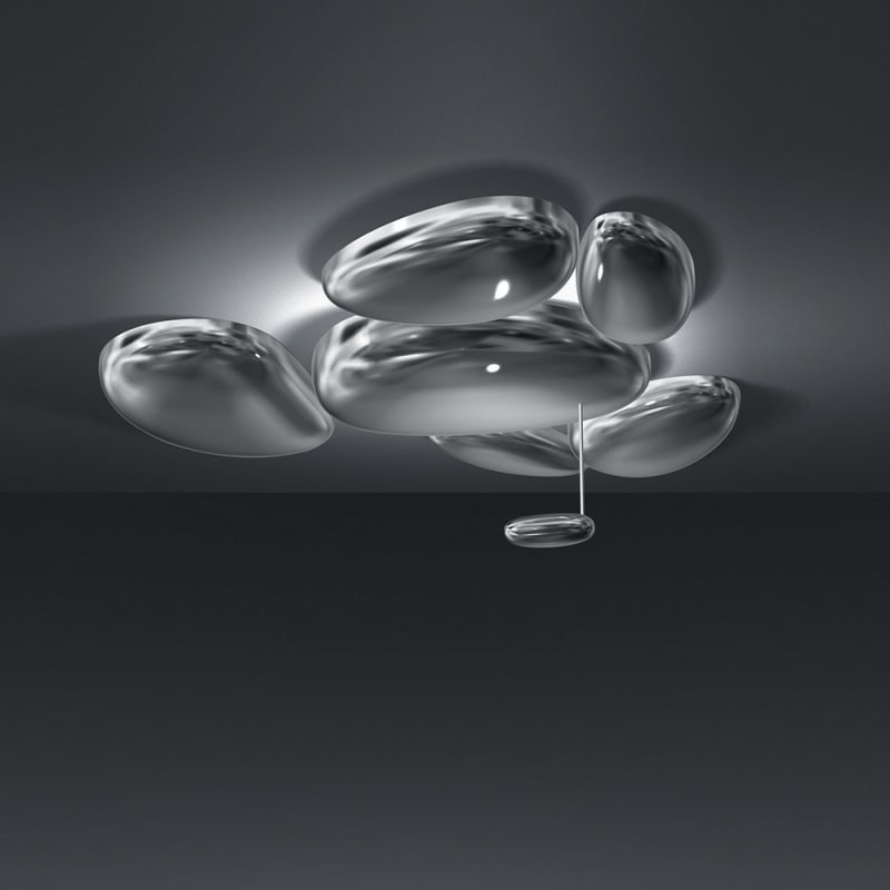 Artemide Skydro Ceiling LED Skydro Single Light 56-1/8" Wide Integrated LED Semi