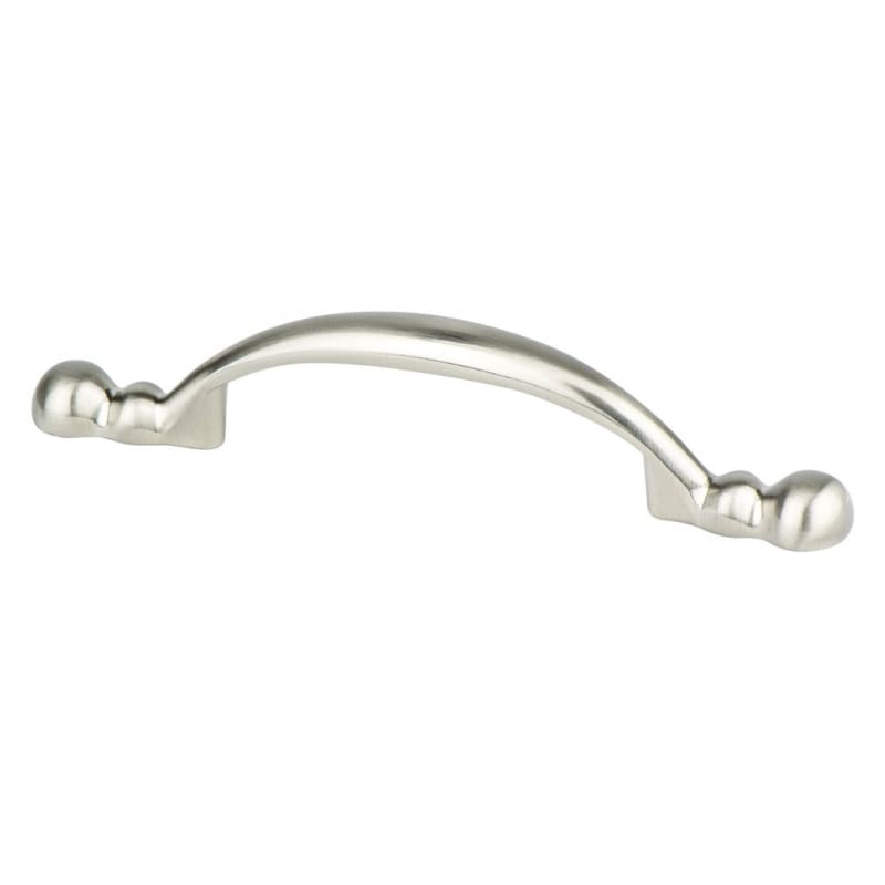 Berenson 0924 Traditional Advantage Four 3 Inch Center to Center Handle Cabinet Pull from the Value Collection Brushed Nickel Cabinet Hardware Pulls