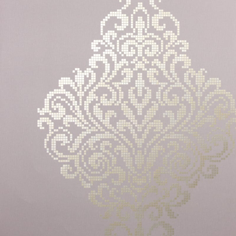 Brewster 2542-20751 Lux Lavender Metallic Damask Wallpaper - Lavender