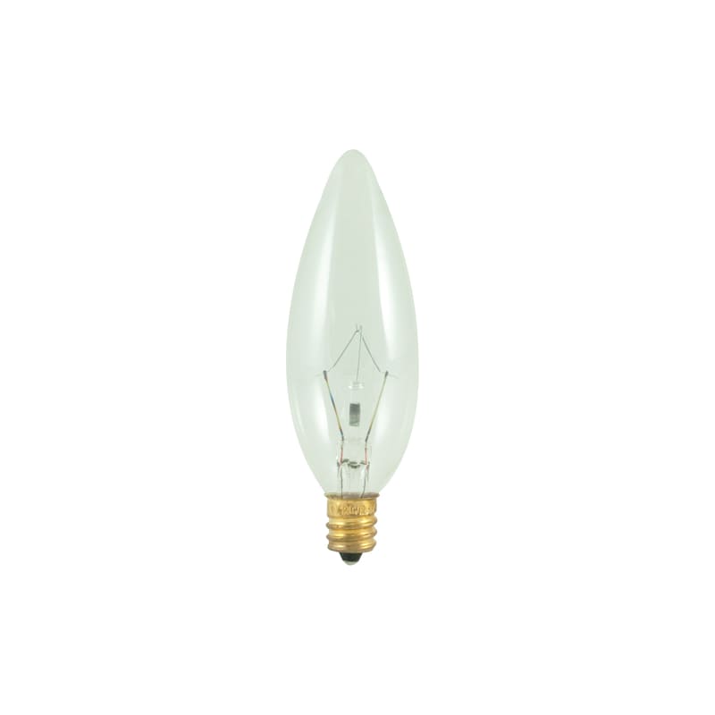 Bulbrite 400040 Pack of (15) 40 Watt Dimmable B10 Shaped Candelabra (E12) Base Incandescent Bulbs