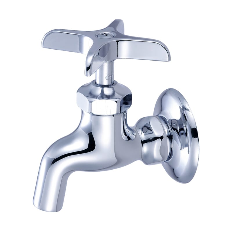 UPC 763439000071 product image for Central Brass 0007-1/2 Single Handle Wall Mounted Bathroom Faucet with Cross Han | upcitemdb.com