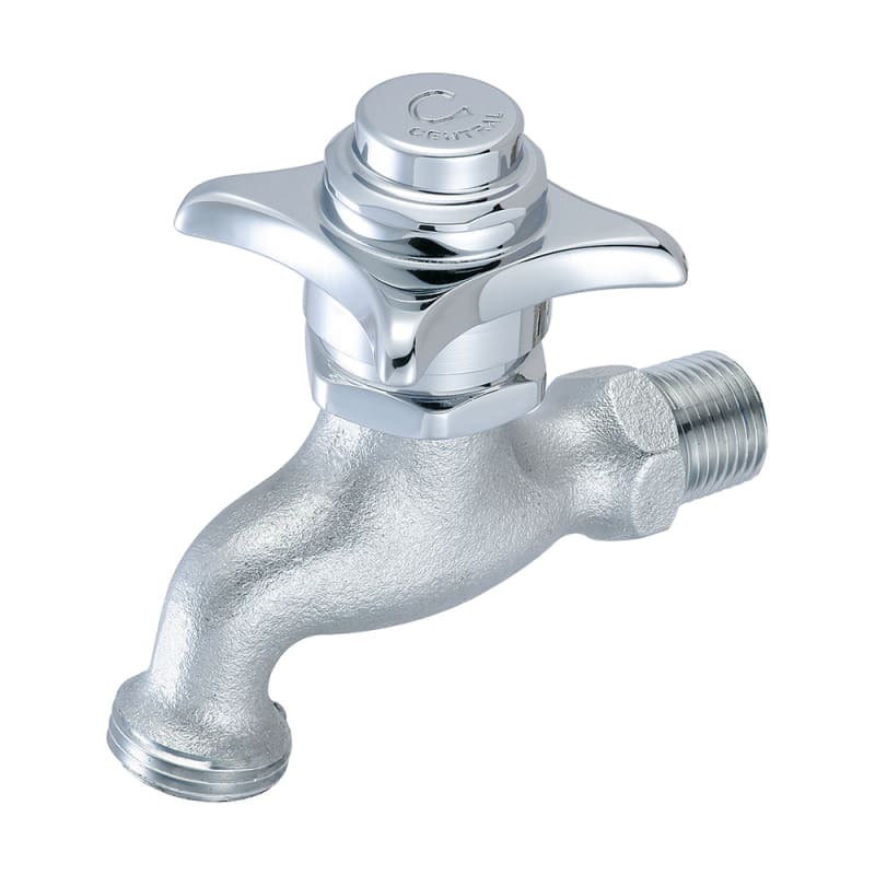 UPC 763439000156 product image for Central Brass 0031-H1/2C Single Handle Self-Close Wall Mounted Bathroom Faucet w | upcitemdb.com