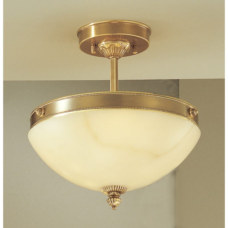 Classic Lighting 5620 10 Alabaster Semiflush From The Mallorca