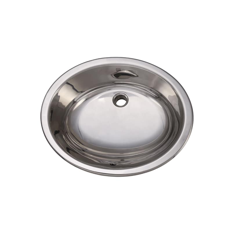 DecoLav 1300-P Lavatory Sink Simply Stainless Fixture Stainless Steel; Polished