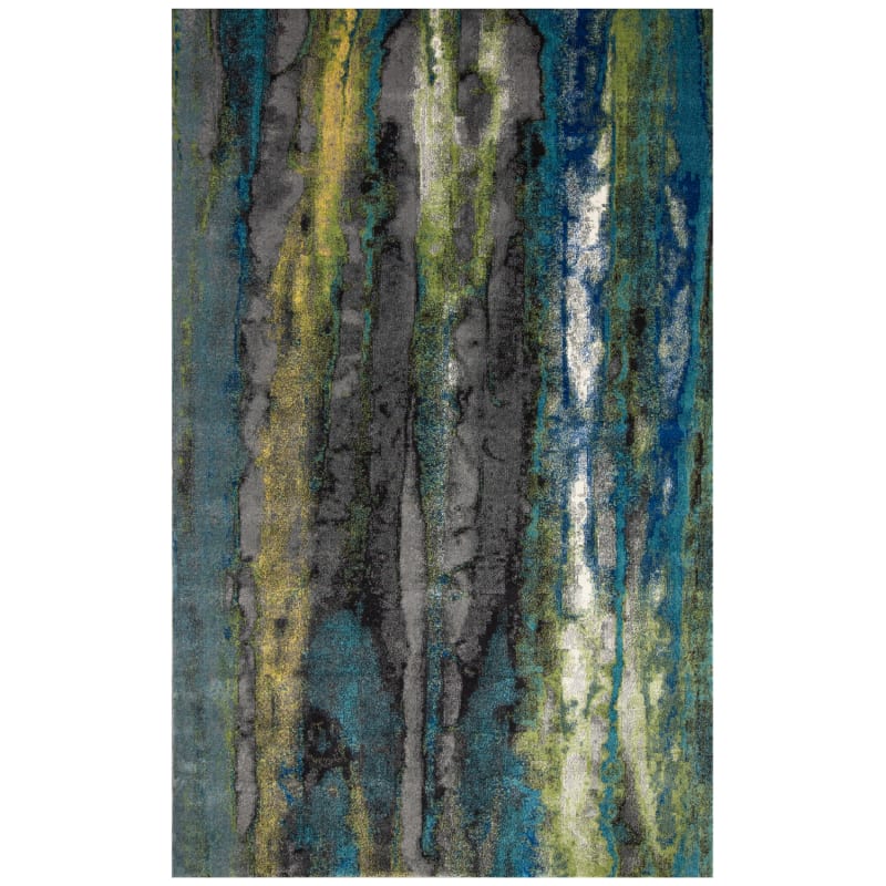 Delacoradelacora Fz Cmrs Smba Rec 4x6 Sambia 4 1 4 X 6 1 4 Abstract Rectangular Area Rug From The Comorosa Collection Blue Green Nymph Home Decor Rugs Area Dailymail