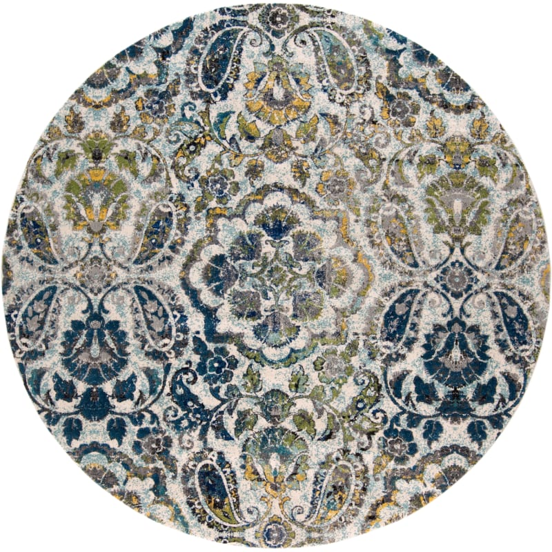 Delacoradelacora Fz Cmrs Jrdn Rd 8x8 Jordan 8 X 8 Transitional Round Area Rug From The Comorosa Collection Azurine Yellow Home Decor Rugs Area Rugs Dailymail